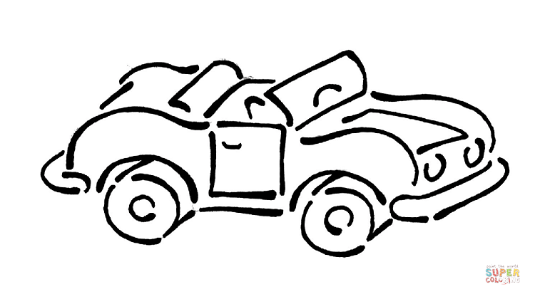 Toy car coloring page free printable coloring pages