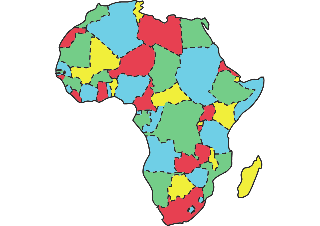 Modãles de carte vierge du monde france europe