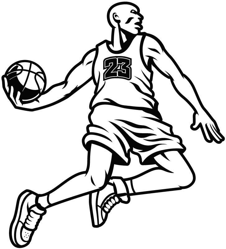 Sticker basket ball michael jordan