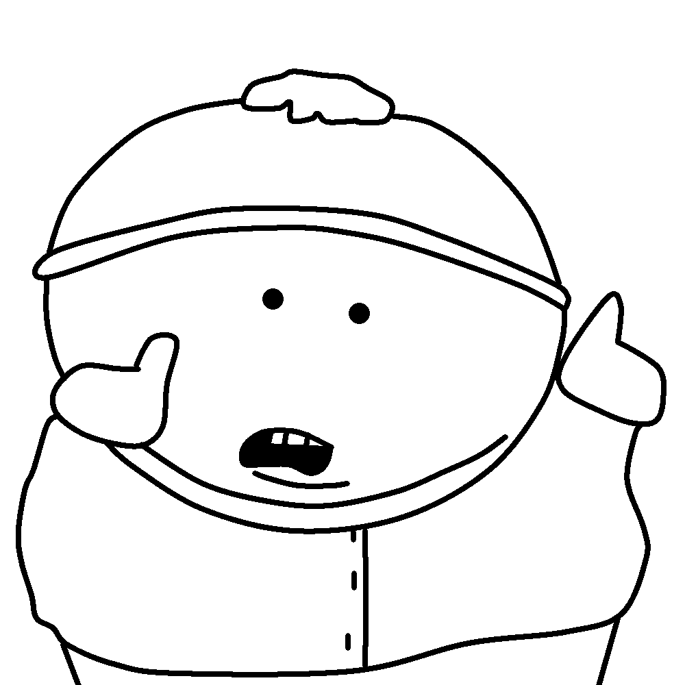 Cartman in a asdfmovie style by carlostheorangefox on