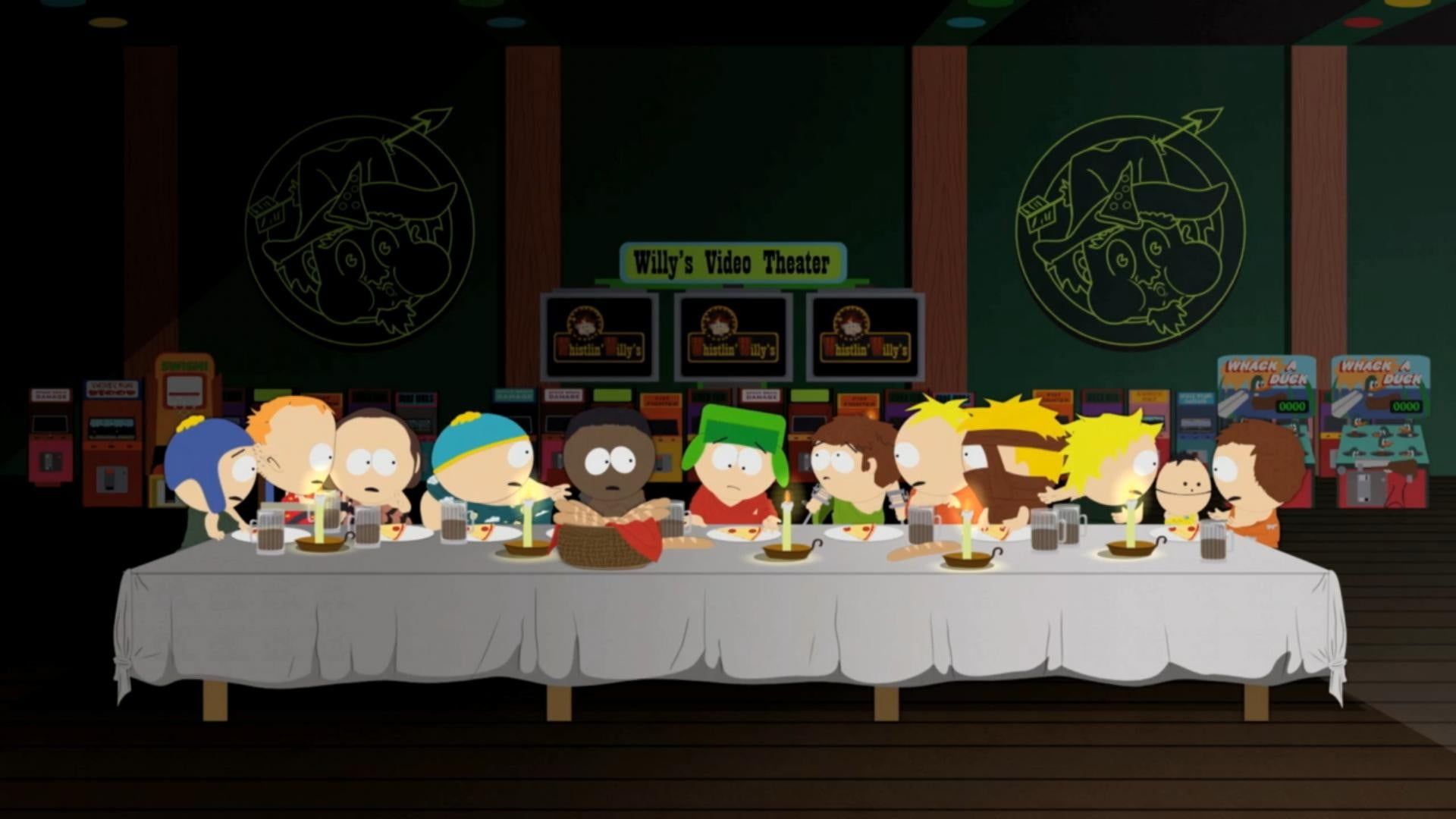 South park wallpaper south park the last supper kyle broflovski eric cartman kenny mccormick butters p wallpaper â south park last supper kyle broflovski