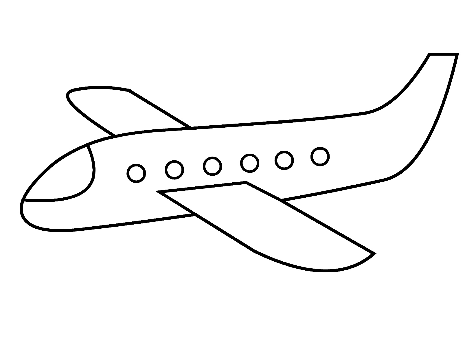 Airplane coloring pages