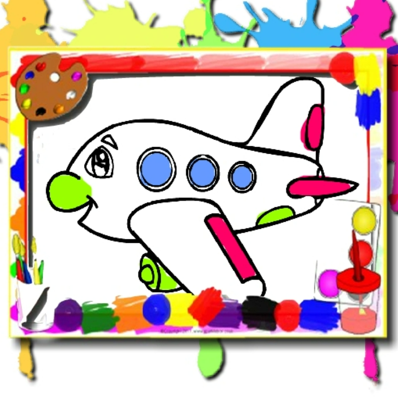 Airplane coloring book ðï play now on