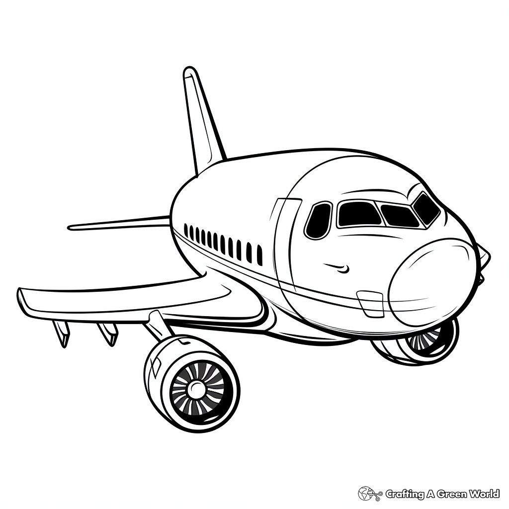 Jet coloring pages