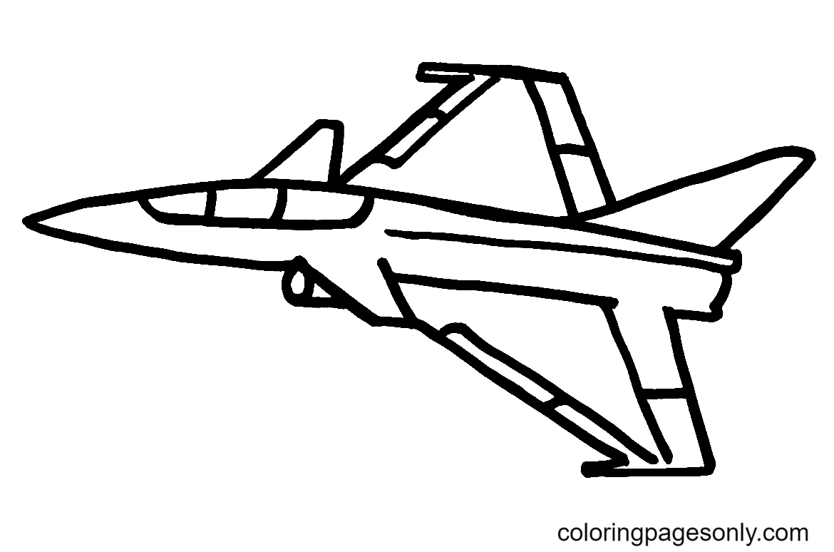 Airplane coloring pages