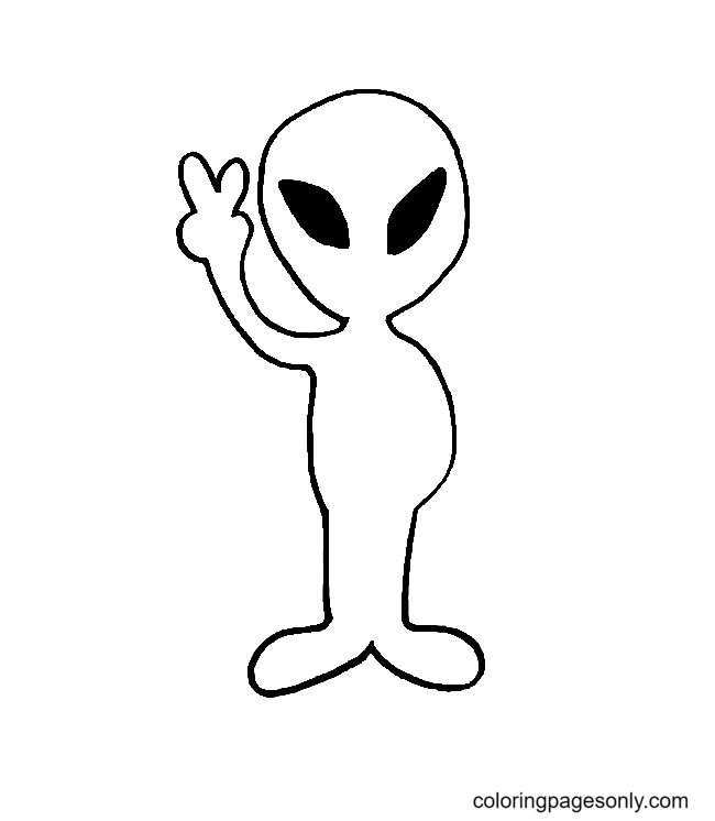 Alien coloring pages