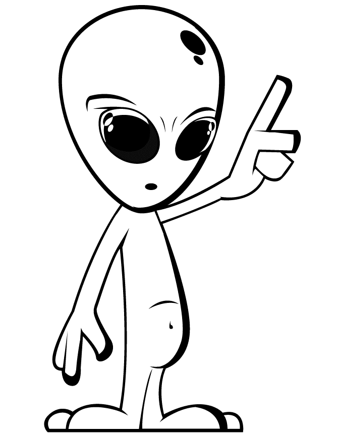 Alien coloring pages