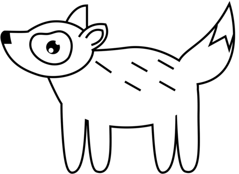 Cute wolf coloring page free printable coloring pages