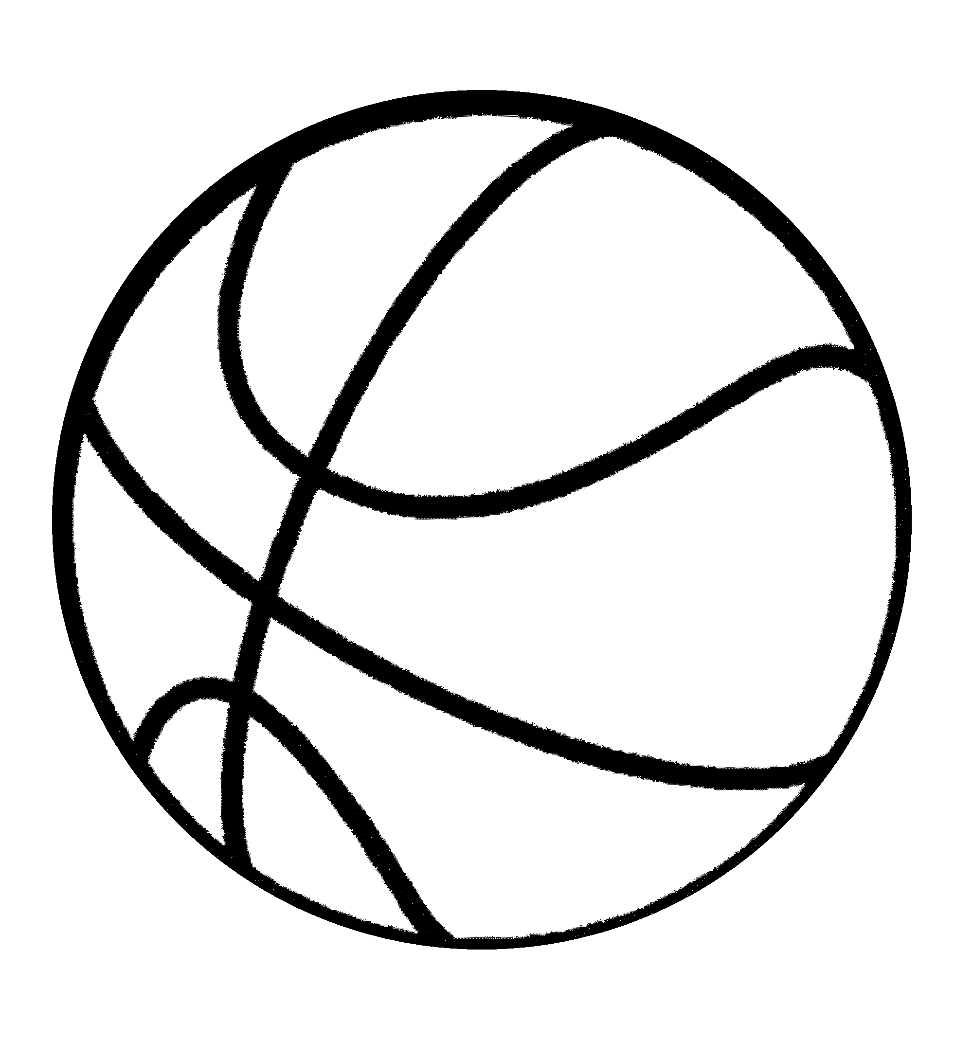 Basketball ball to color
