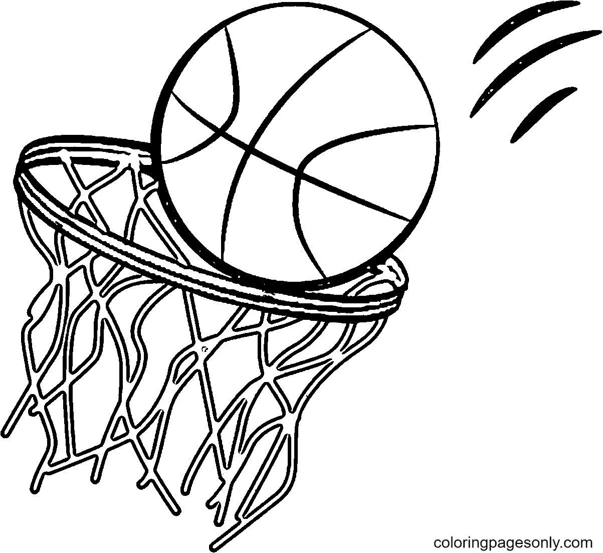 Basketball coloring pages printable for free download
