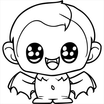 Page cute bat coloring book images