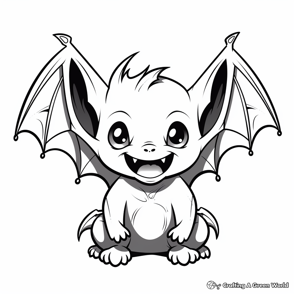 Vampire bat coloring pages