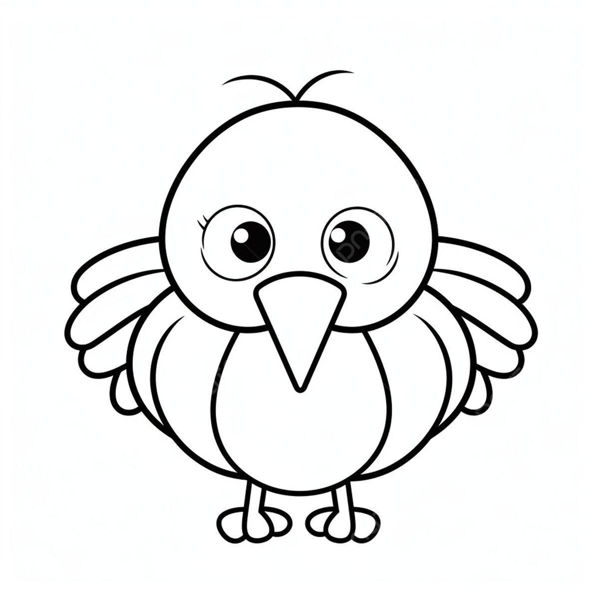 Funny bird coloring page bird drawing ring drawing color drawing png transparent image and clipart for free download