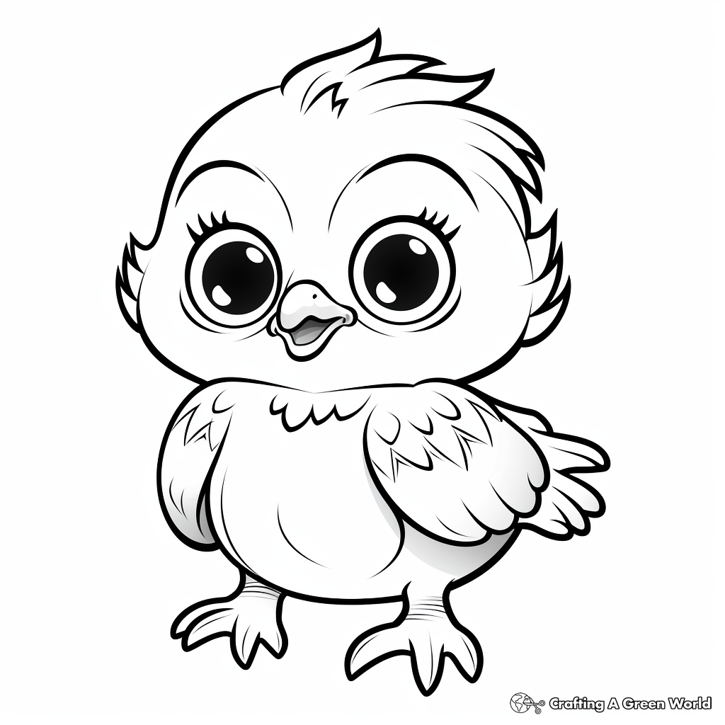 Baby bird coloring pages