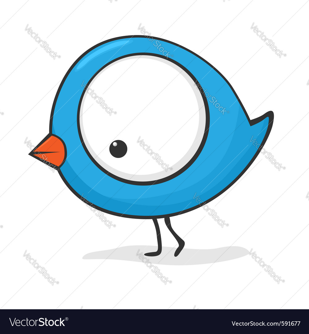 Singing bird icon cartoon style Royalty Free Vector Image