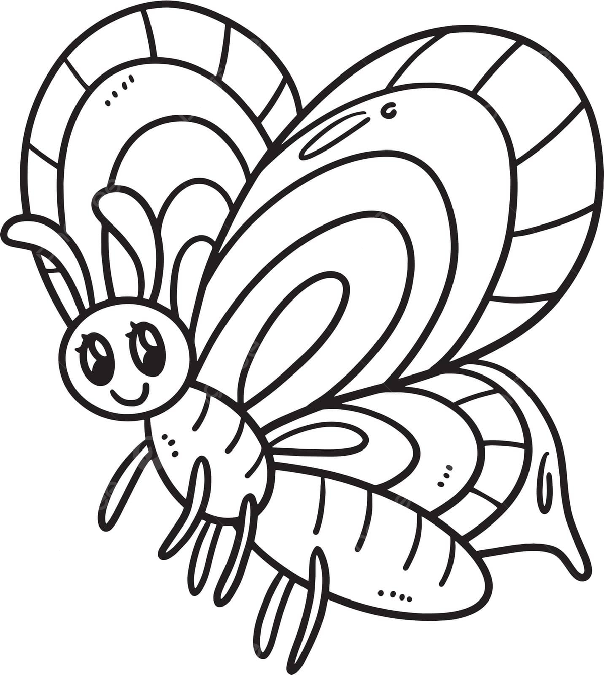 Colouring butterfly coloring page png transparent images free download vector files