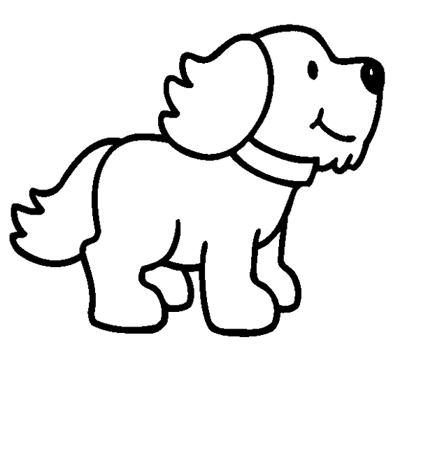Puppy coloring pages for kids dog coloring book