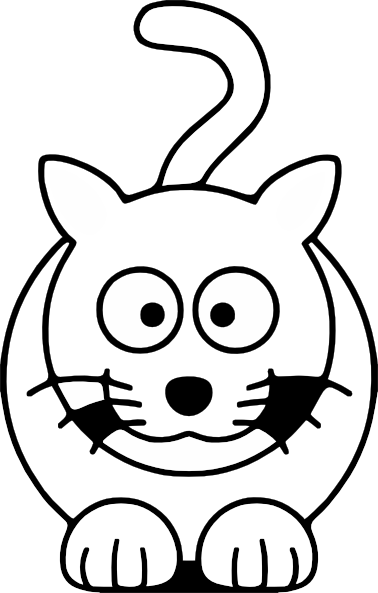 Lemmling cartoon cat black white line art coloring book colouring drawing px clip art at