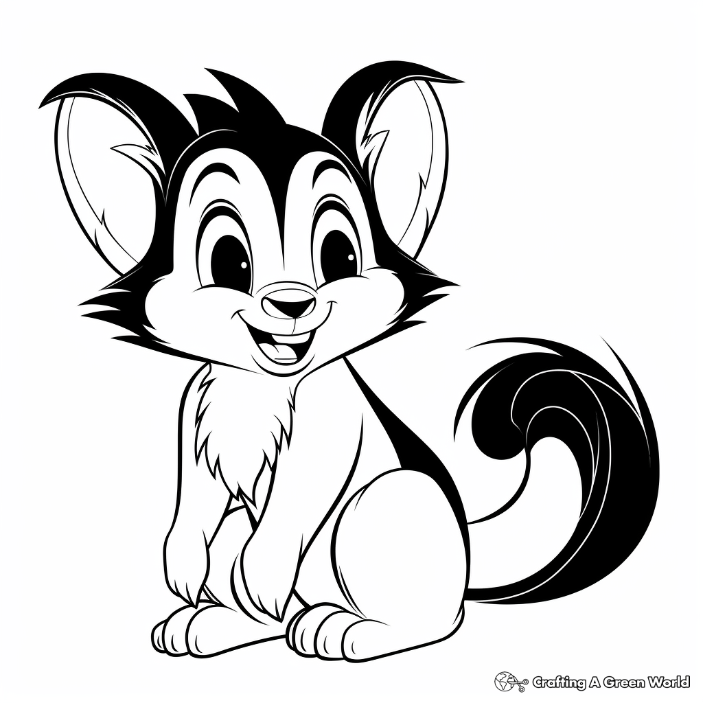 Skunk coloring pages