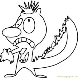 Skunk fu coloring pages for kids printable free download