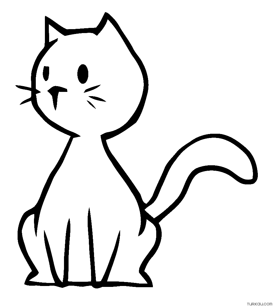 Kitty cat coloring page