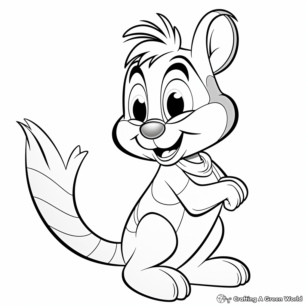 Chipmunk coloring pages