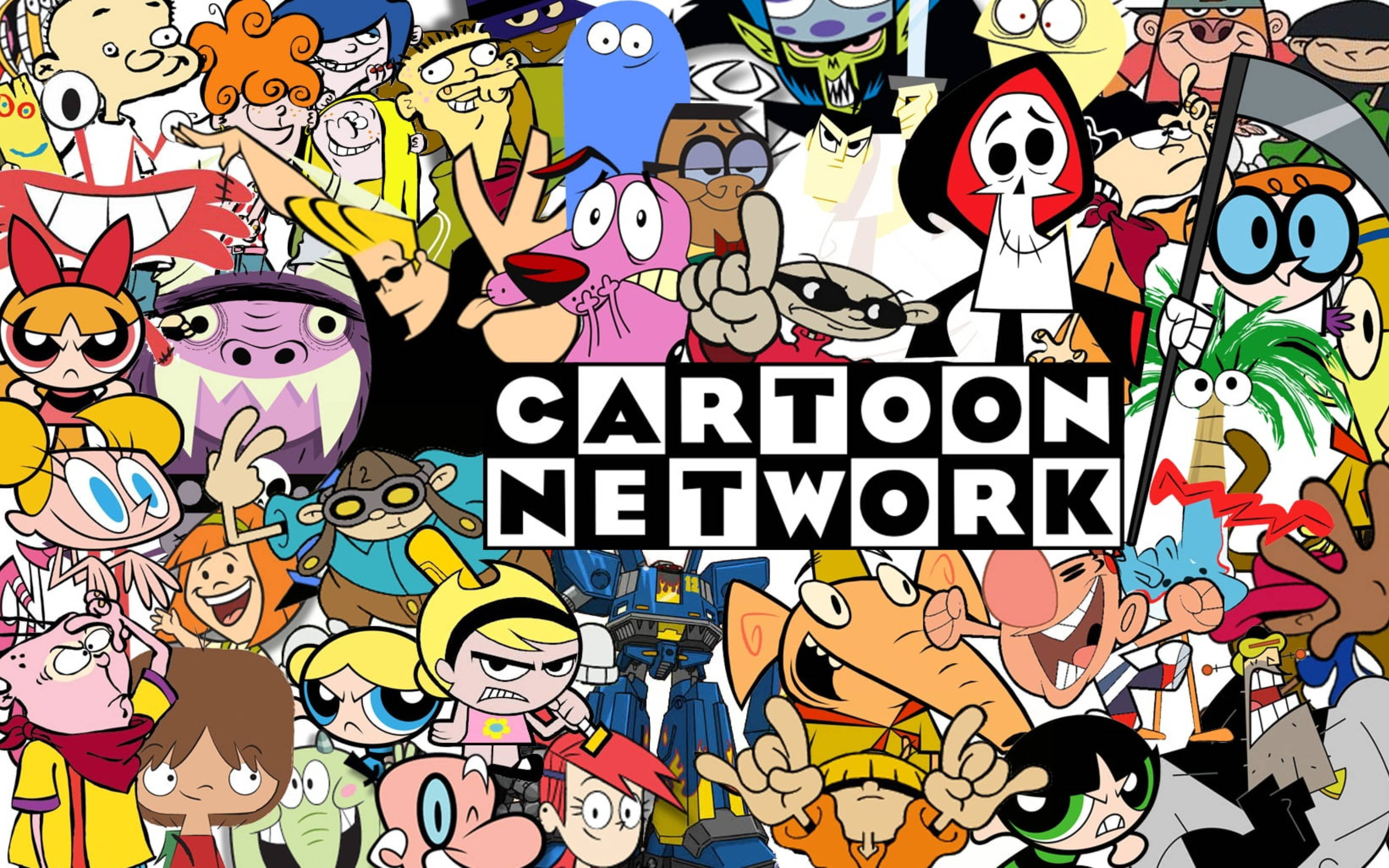 Download cartoon network characters collage wallpaper