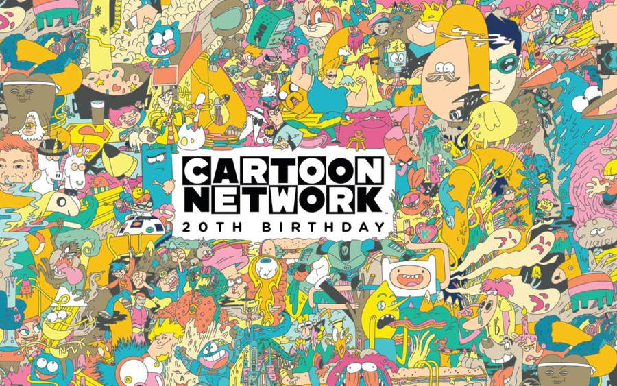 Download cartoon network colorful collage wallpaper