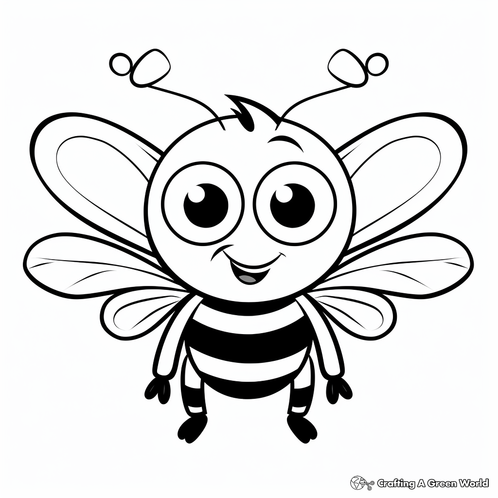 Bee coloring pages