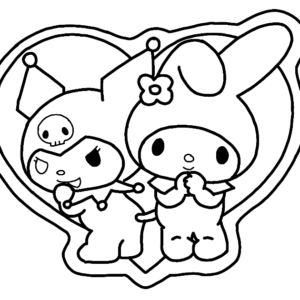 Sanrio characters coloring pages printable for free download