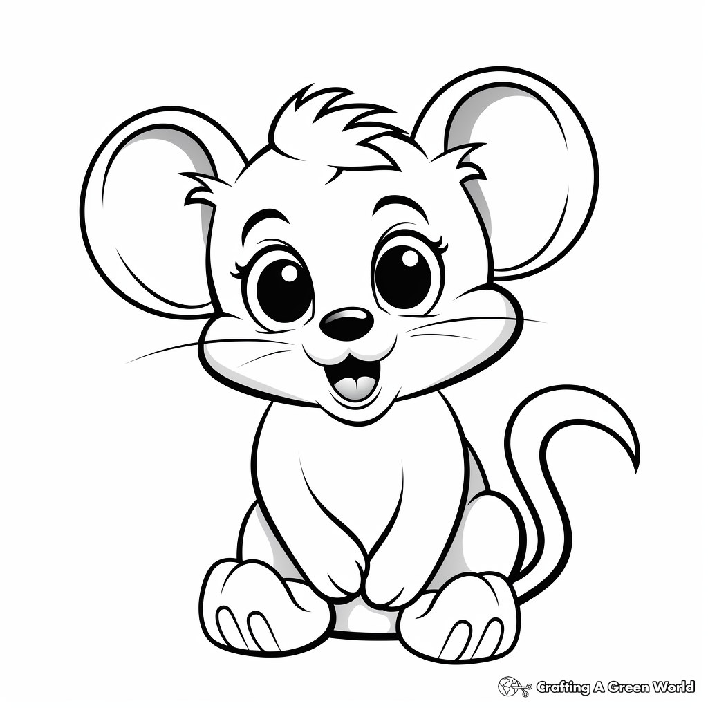 Mouse coloring pages