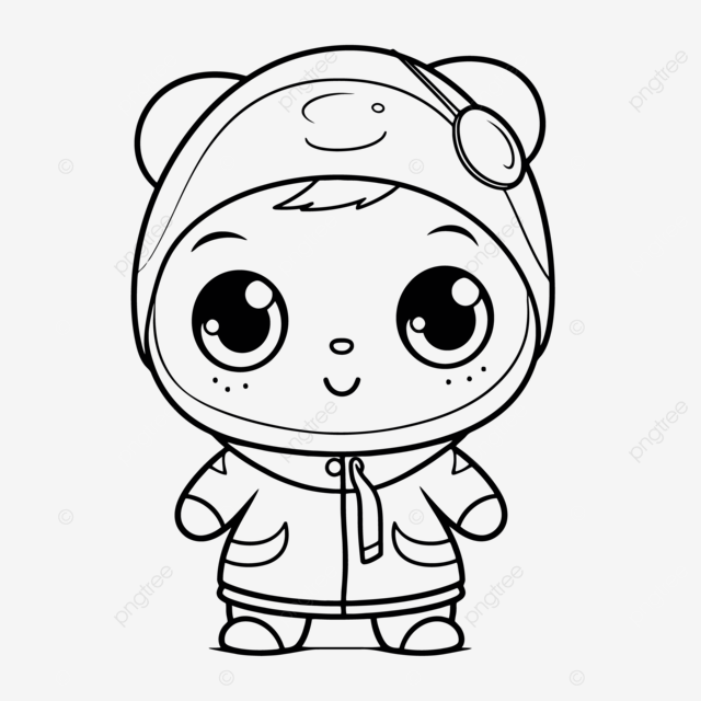 Cute cartoon bear coloring pages outline sketch drawing vector procreate drawing procreate outline procreate sketch png and vector with transparent background for free download