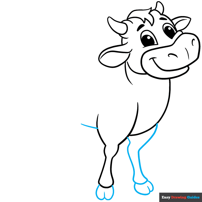 How to draw a cow