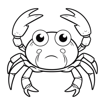 Cartoon crab outline png transparent images free download vector files