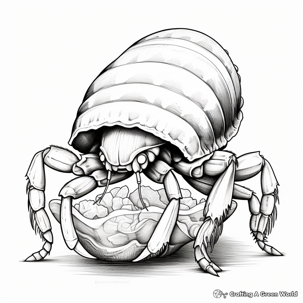 Hermit crab coloring pages