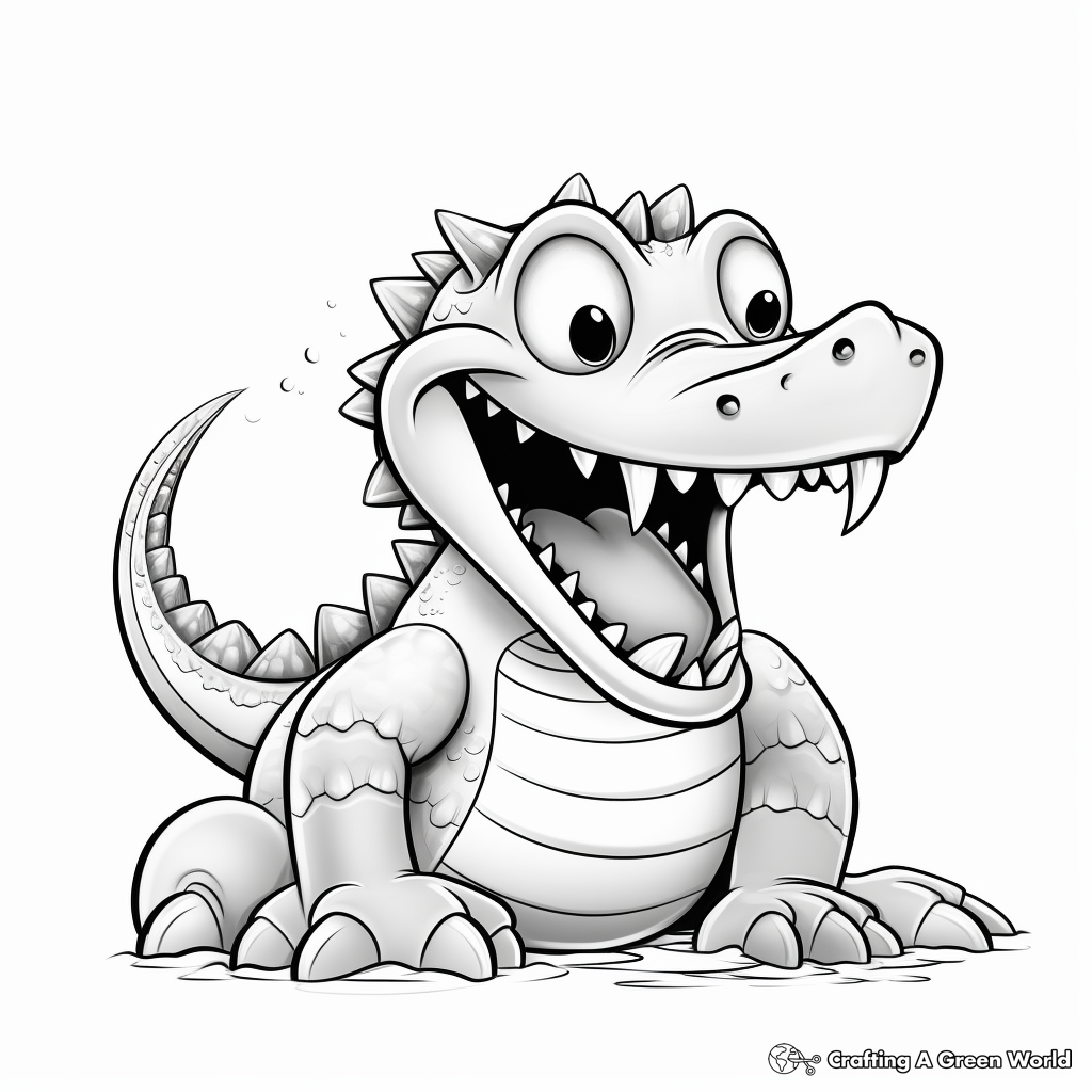 Crocodile coloring pages