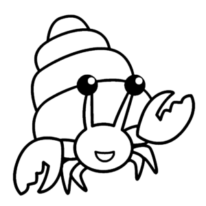 Hermit crab coloring pages printable for free download