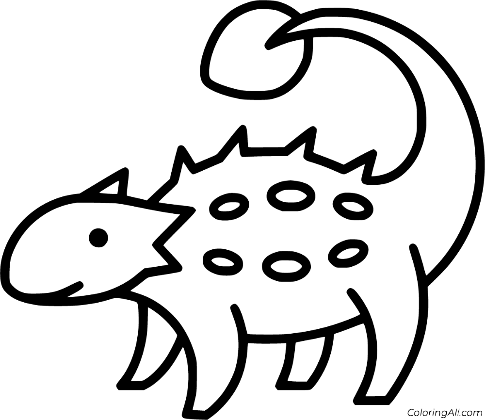 Free printable ankylosaurus coloring pages in vector format easy to print from any device and automâ dinosaur coloring pages coloring pages outline drawings