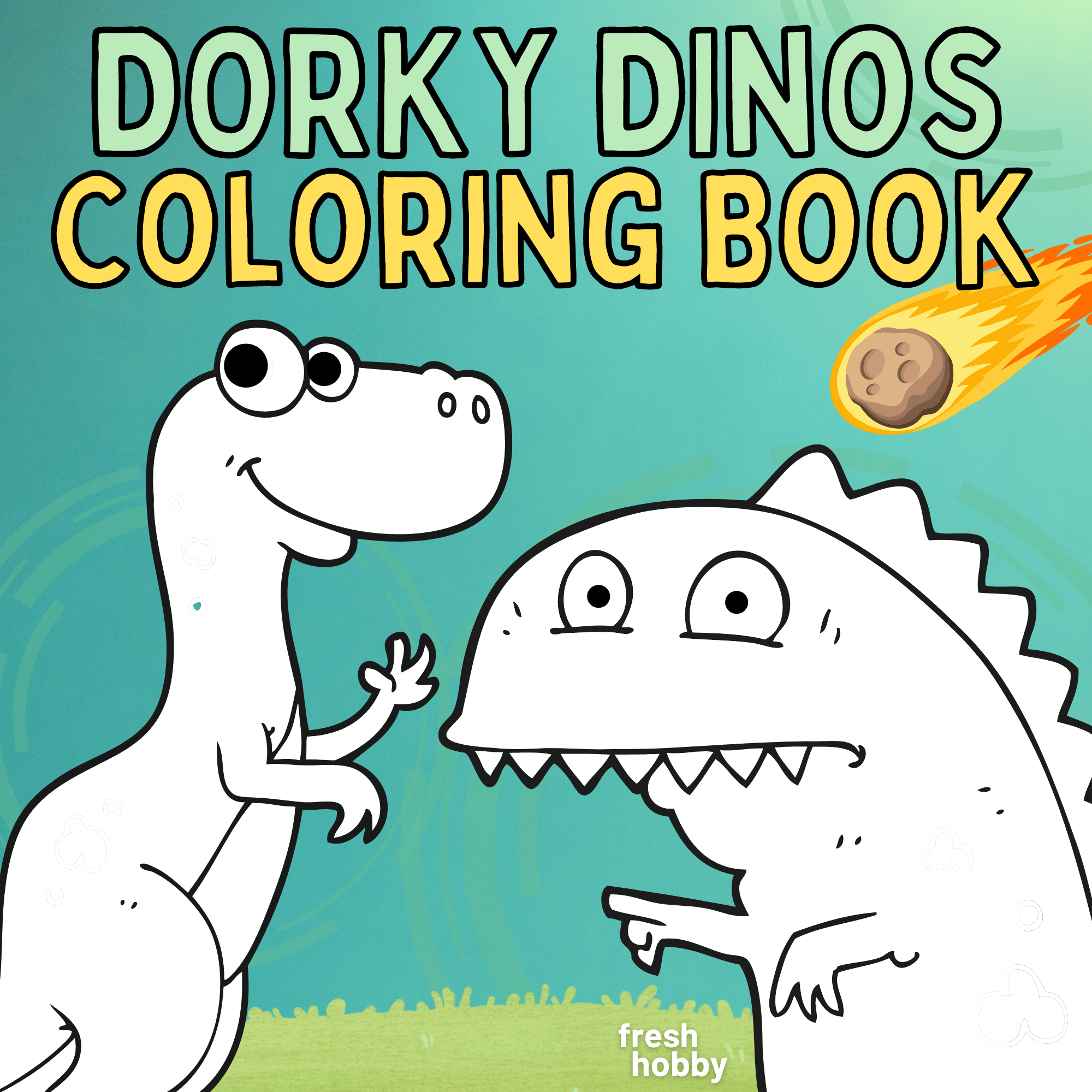 Dorky dinos coloring book pages of dinosaur coloring pages