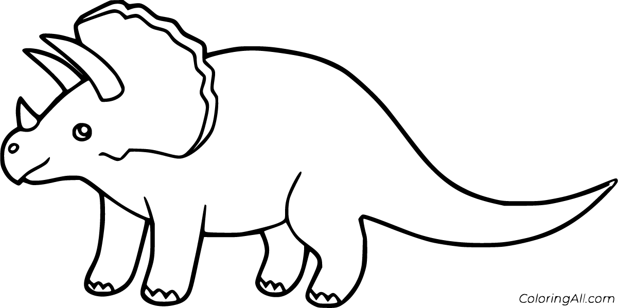 Triceratops coloring pages