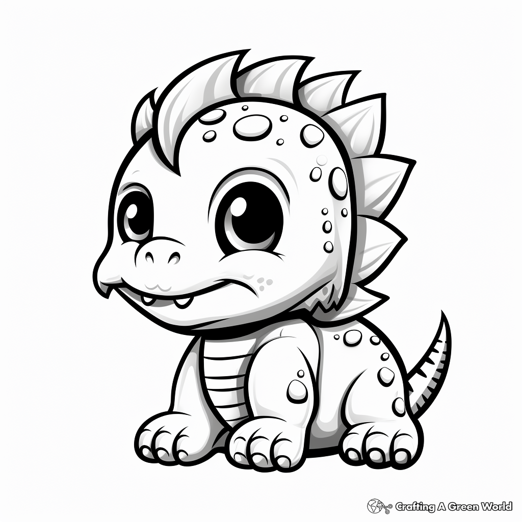 Cute dinosaur coloring pages