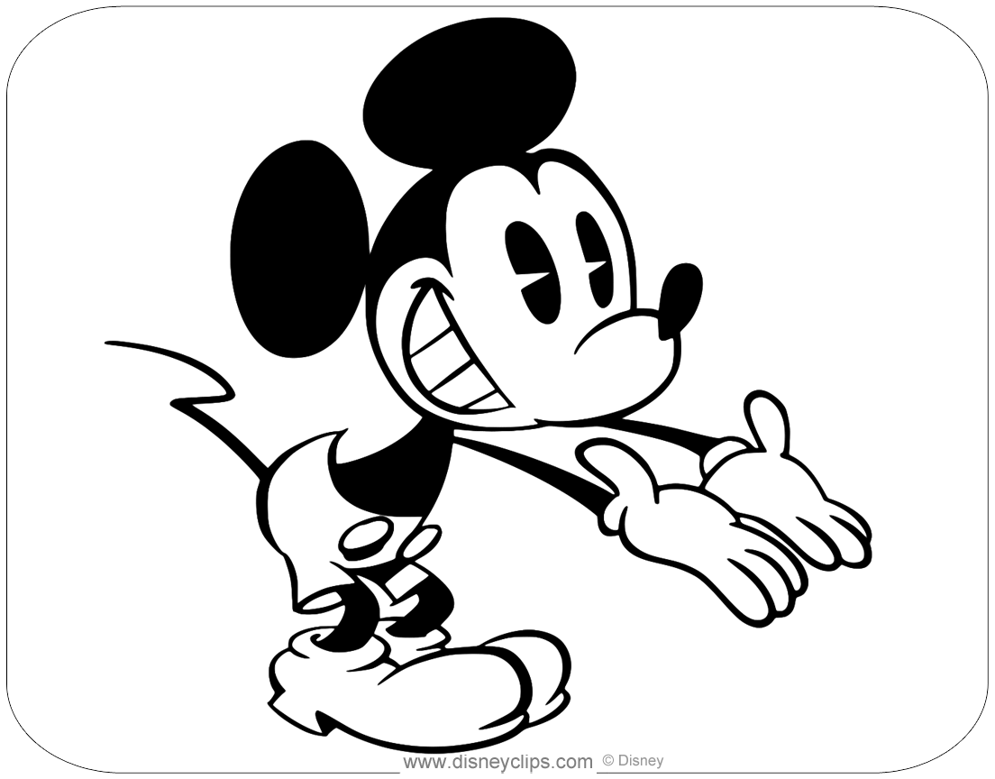 Mickey mouse tv series coloring pages