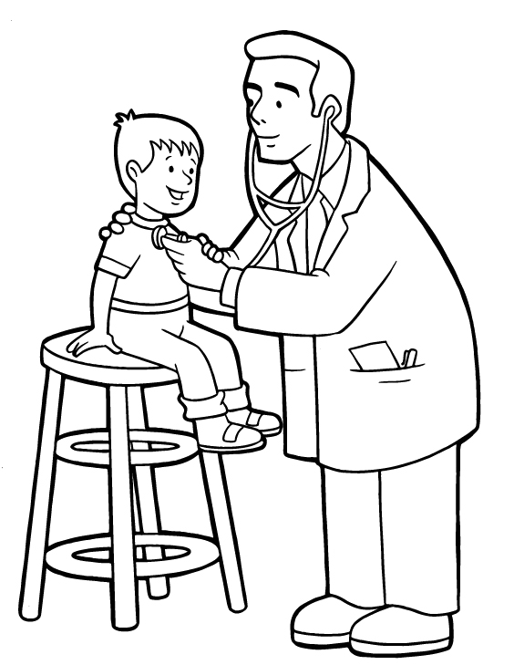 Doctor coloring pages