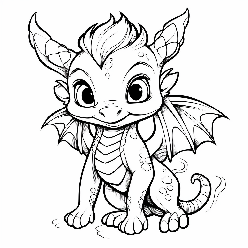 Dragon coloring book for children years old coloring pages