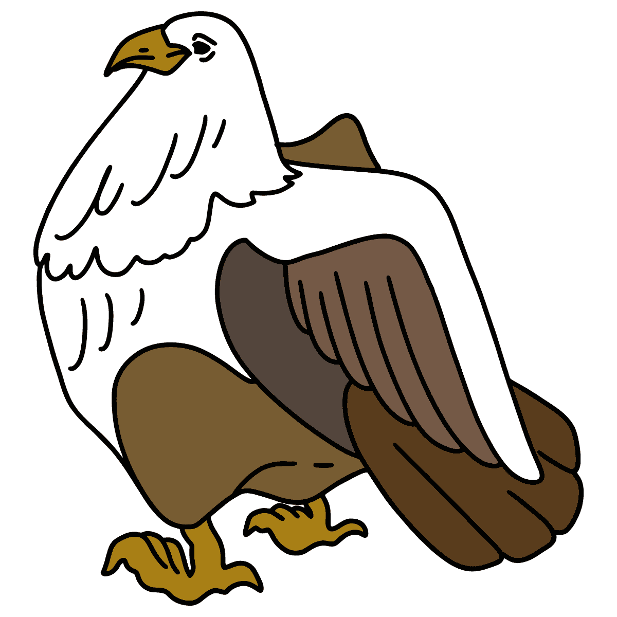 A beautiful eagle coloring page â online or printable for free