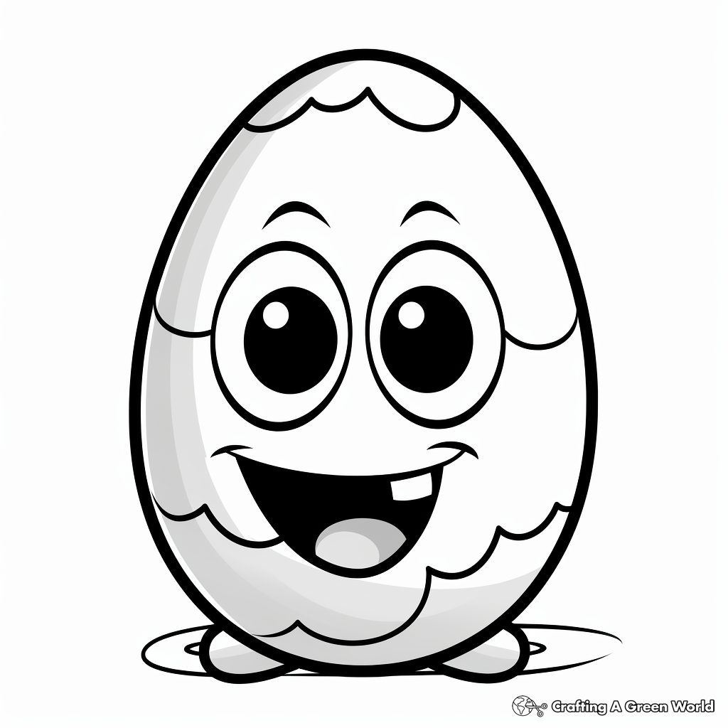 Easter eggs coloring pages