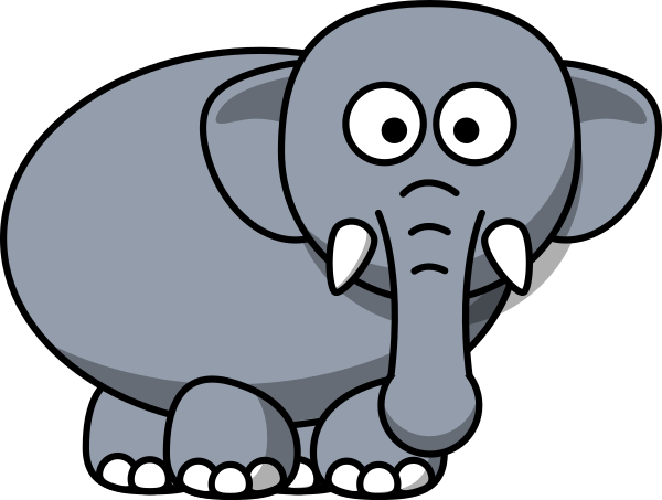 Cartoon elephant clip art at