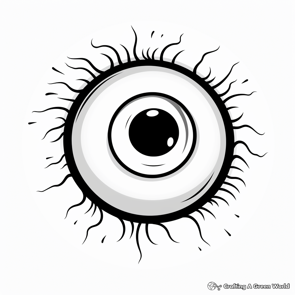 Eye coloring pages