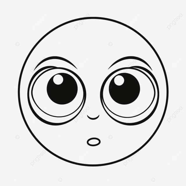 Sad big eyes face coloring page free printable templates outline sketch drawing vector wing drawing face drawing eyes drawing png and vector with transparent background for free download