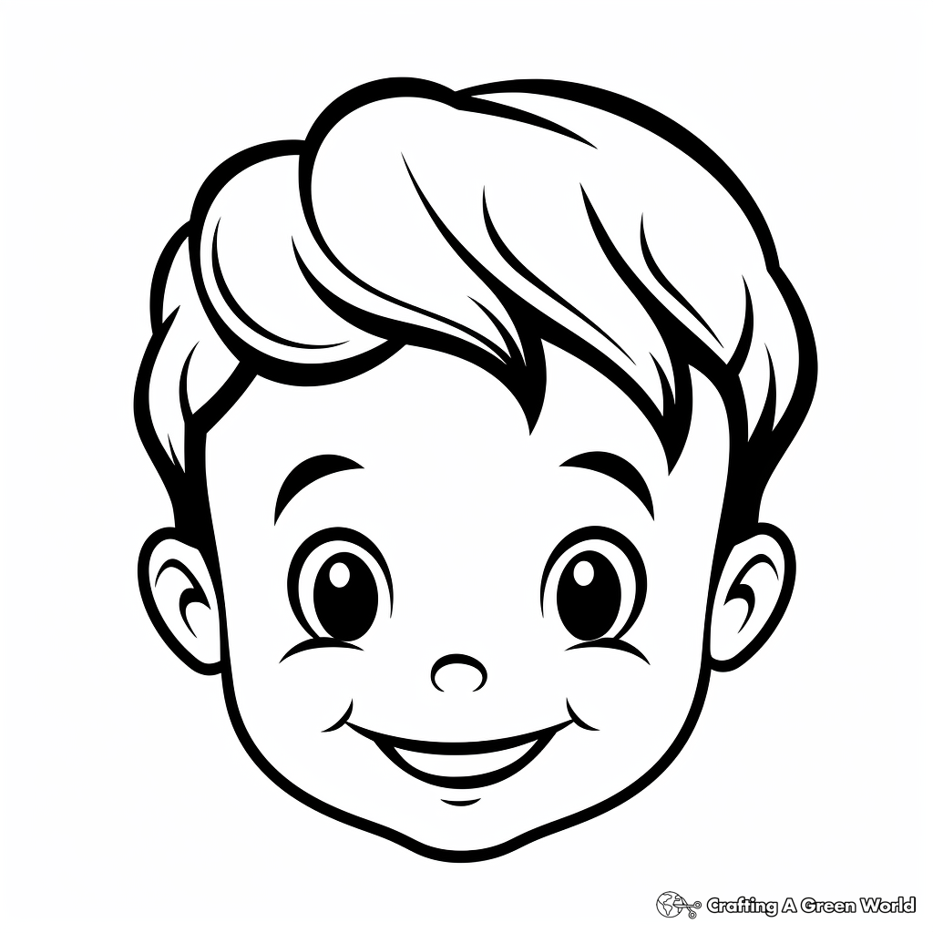 Head coloring pages